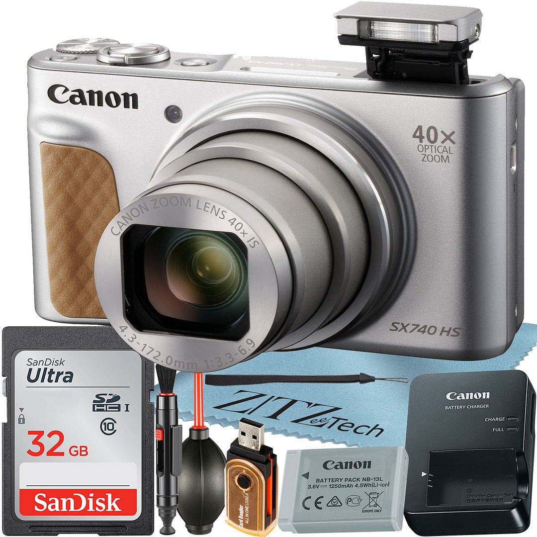 Canon PowerShot SX740 HS Digital Camera (Silver) with 40x Optical
