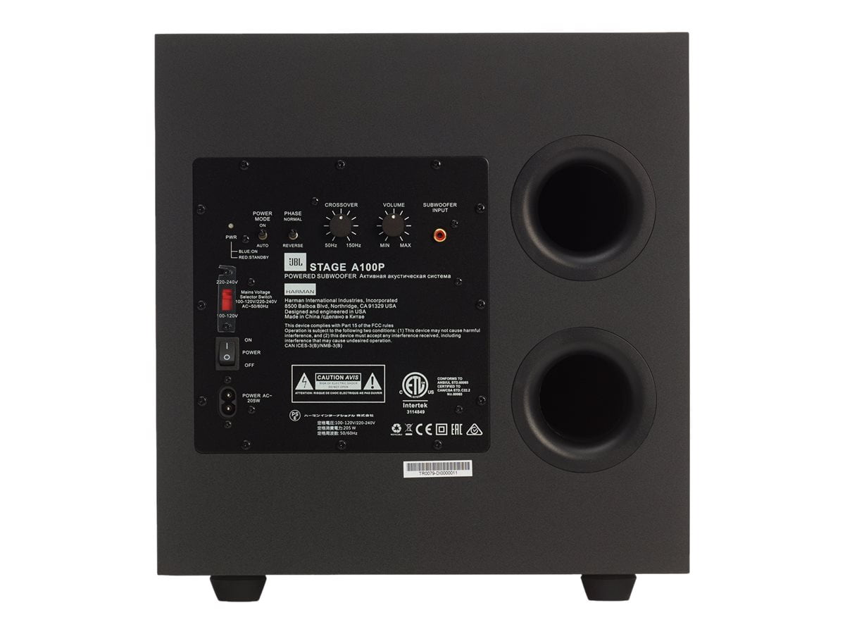JBL Stage A100P - Subwoofer - 150 Watt - black - Walmart.ca
