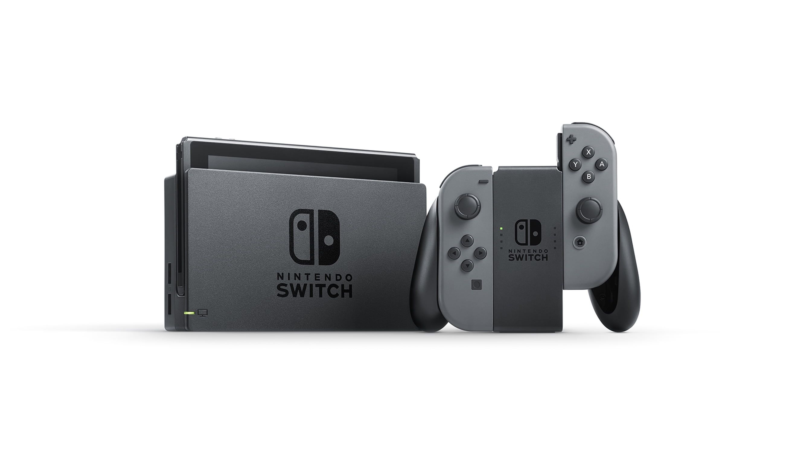 Nintendo Switch Console with Gray Joy-Con -(Japan Version