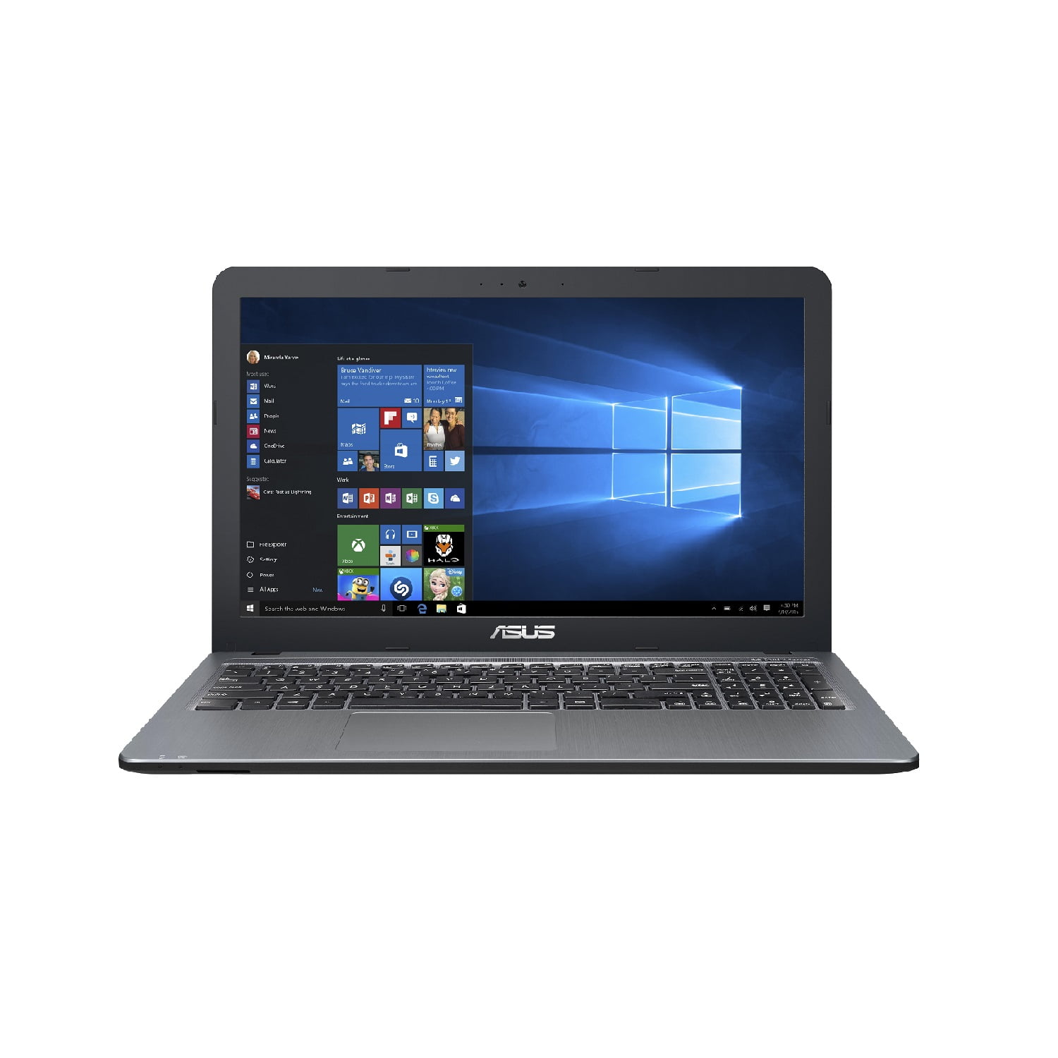 Asus R540 Notebook with Intel Celeron N3050, 4GB 500GB HDD, Silver