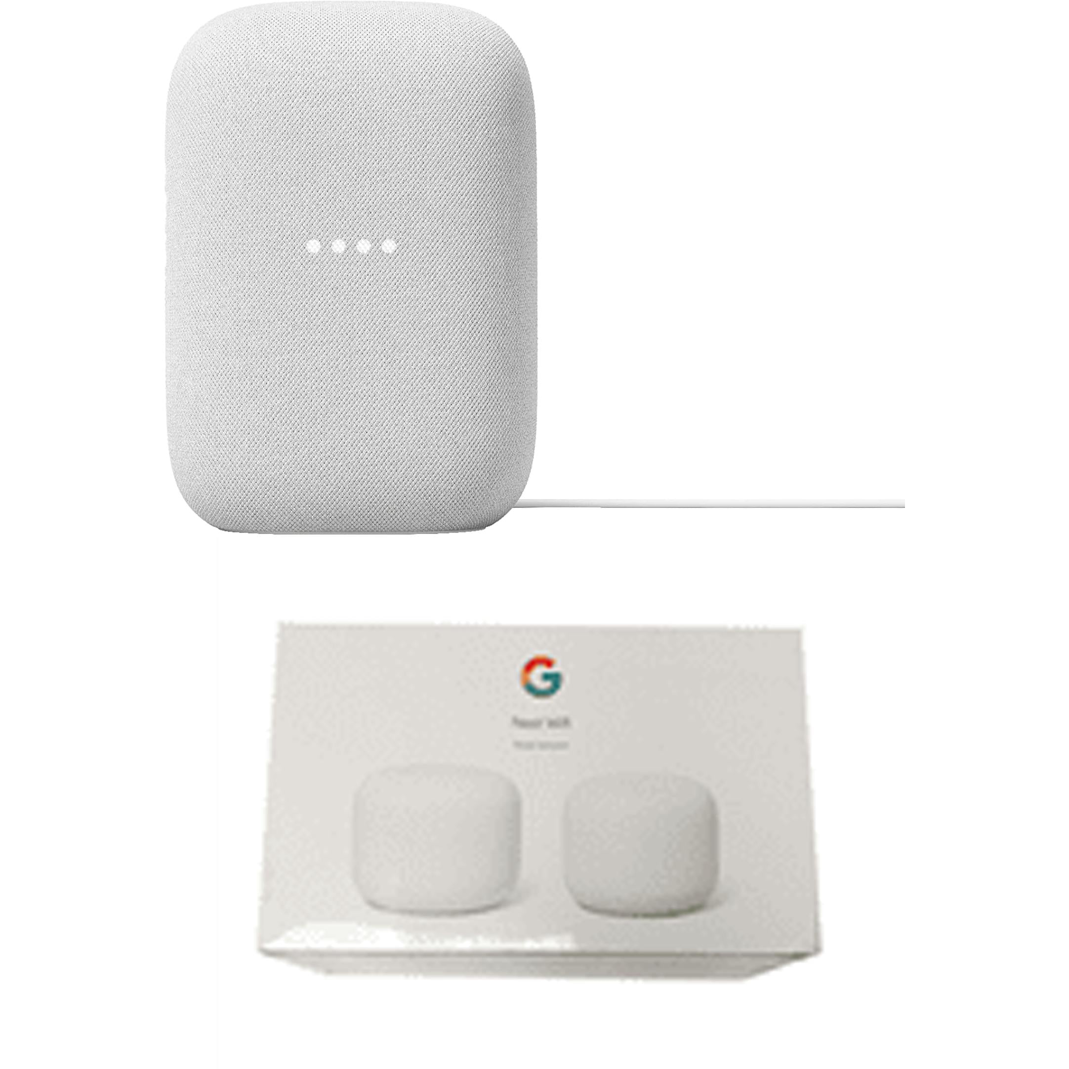 Google Smart Home Bundle - $50 Off 2 Nest Audios + Nest Wifi 2