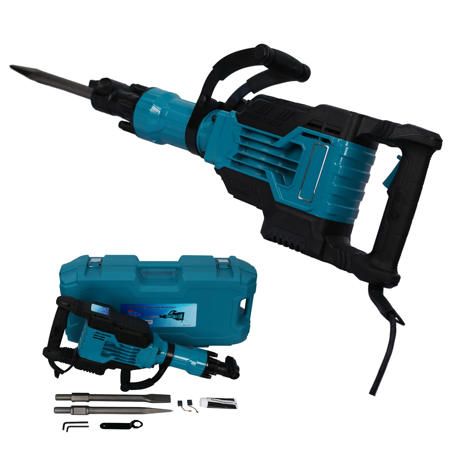 SYNGAR Electric Demolition Hammer Concrete Breaker, 1700W 1900BPM