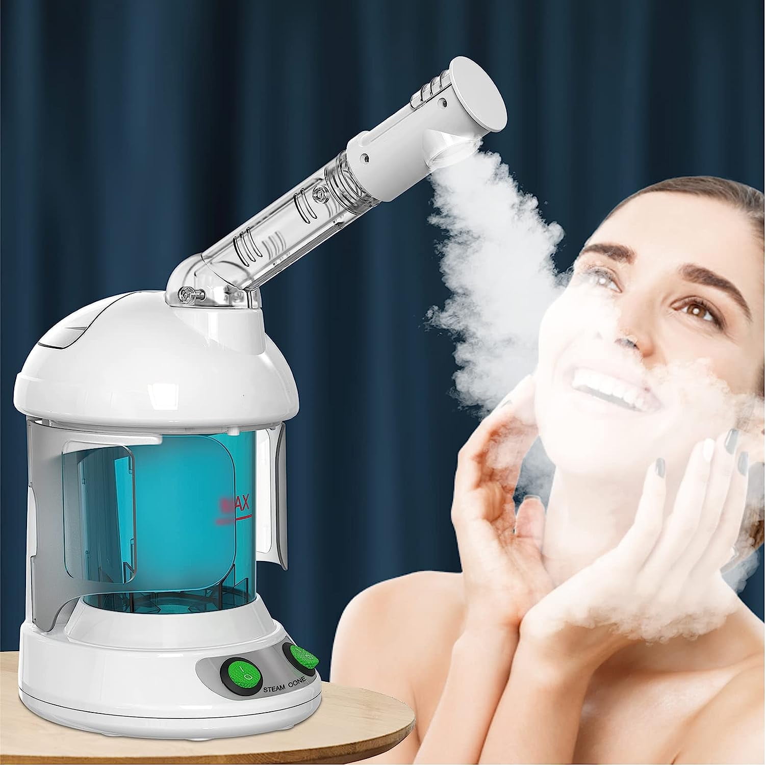 Free Shipping! Hinzonek Facial Steamer with 360° Rotatable Arm
