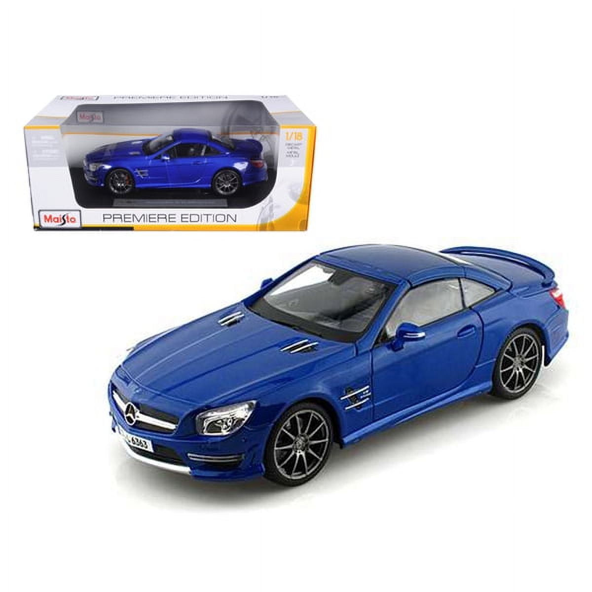 Maisto 2012 Mercedes SL 63 AMG Blue 1/18 Diecast Car Model with
