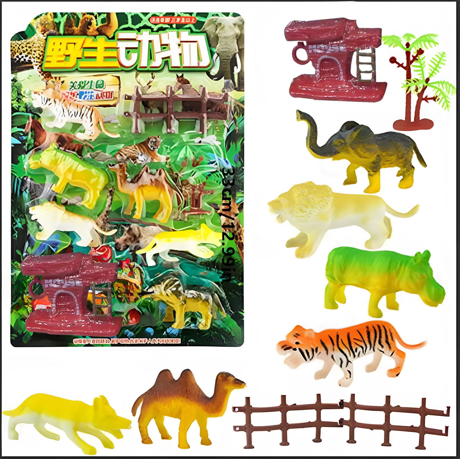 MeetYTOYS Animals Figure,6Piece Mini Jungle Toys Set,Realistic