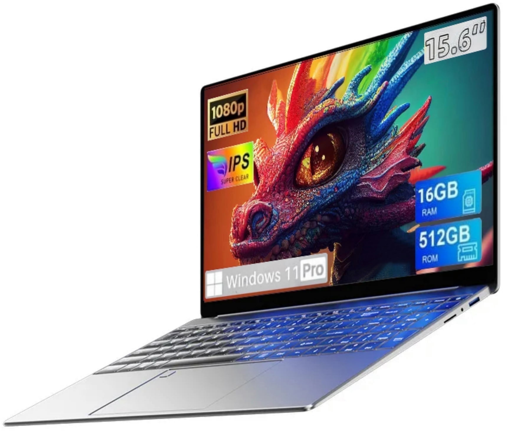 TOEMAAGICE Laptop Intel Celeron N95 16GB 512GB 15.6'' FHD Windows