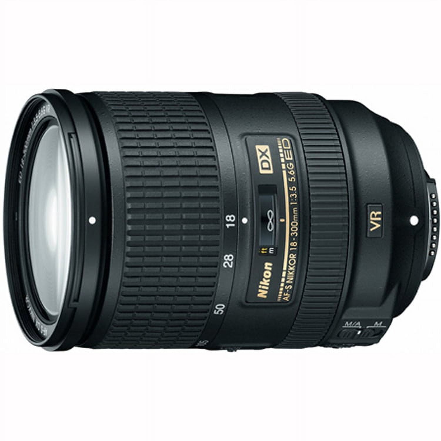 Nikon AF:S DX NIKKOR 18:300mm f/3.5:5.6G ED VR Lens - Walmart.com