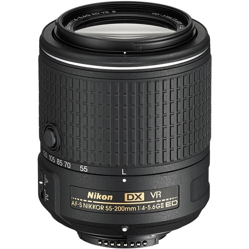 Nikon AF-S DX Nikkor 55-200mm F/4-5.6G ED VR II Lens - Walmart.com