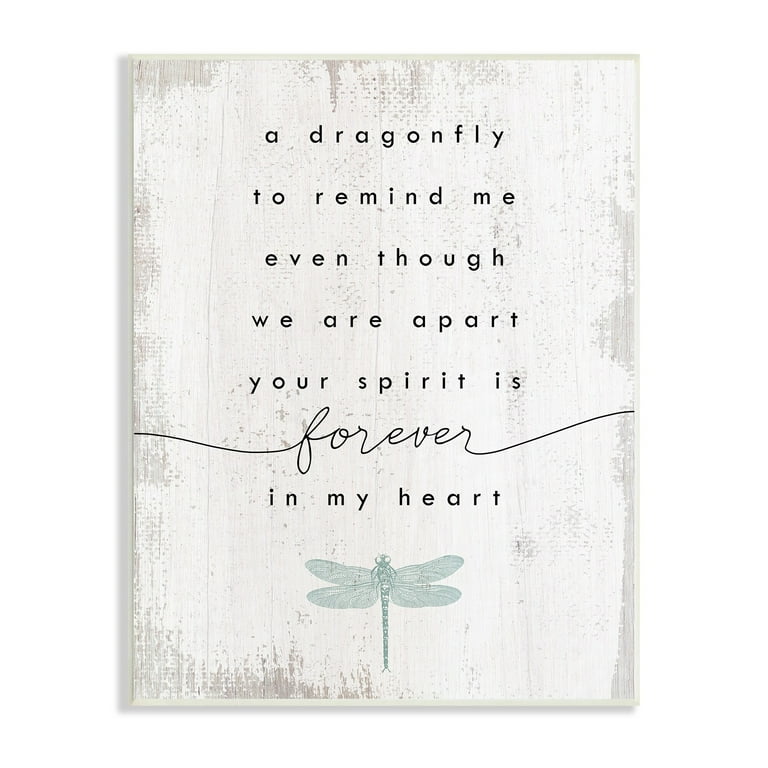 Stupell Industries Dragonfly to Remind Me Grieving Inspirational