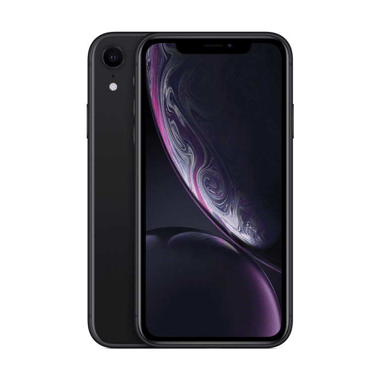 Apple iPhone XR, 64GB, Black - Straight Talk Prepaid Wireless Cell