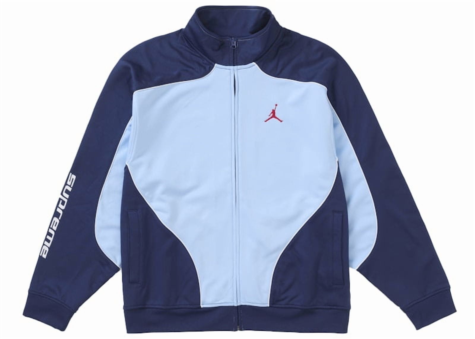 Supreme Men's Jordan Tricot Track Jacket Light Blue, from StockX