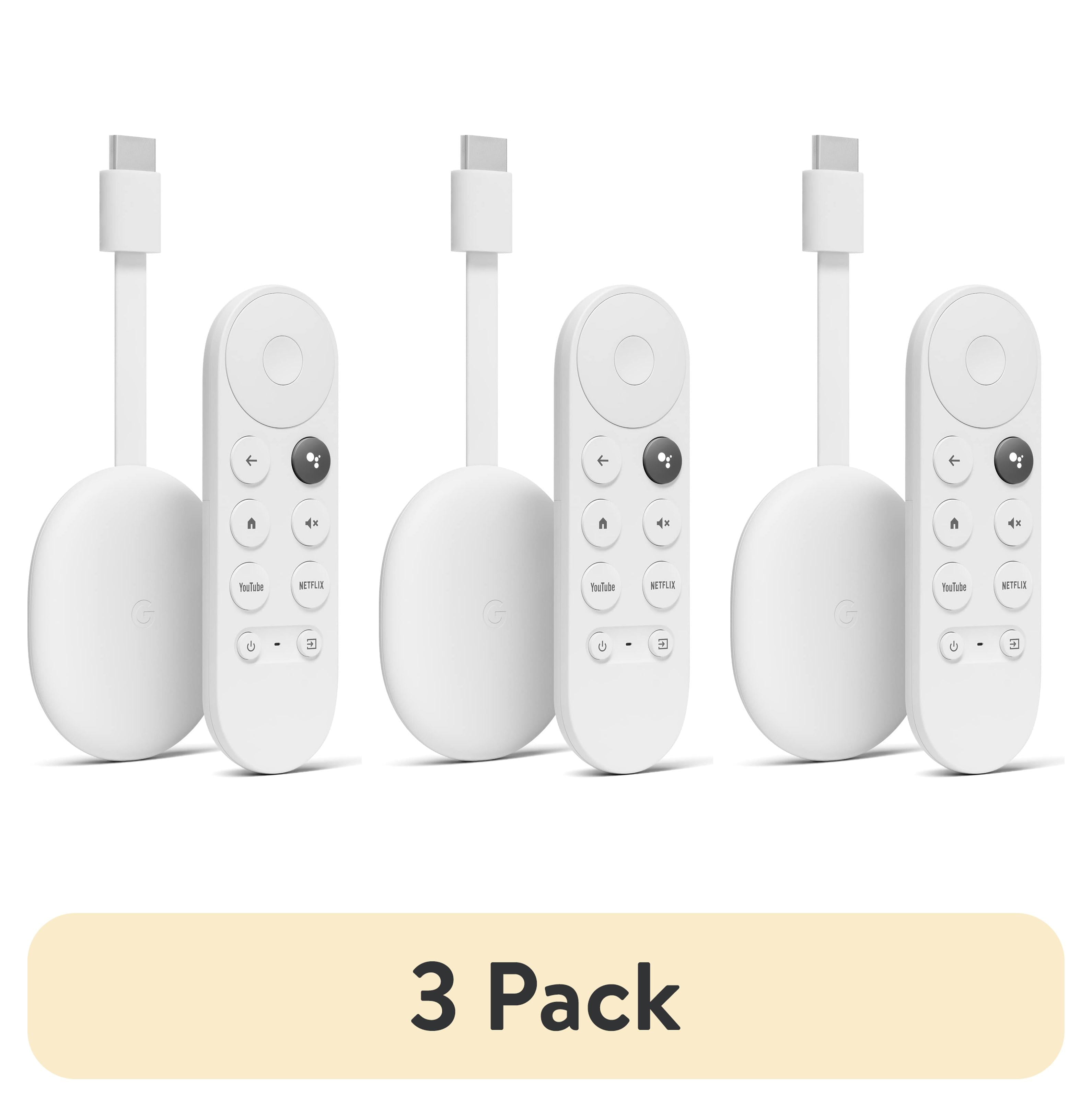3 pack) Chromecast with Google TV (HD) - Streaming Device