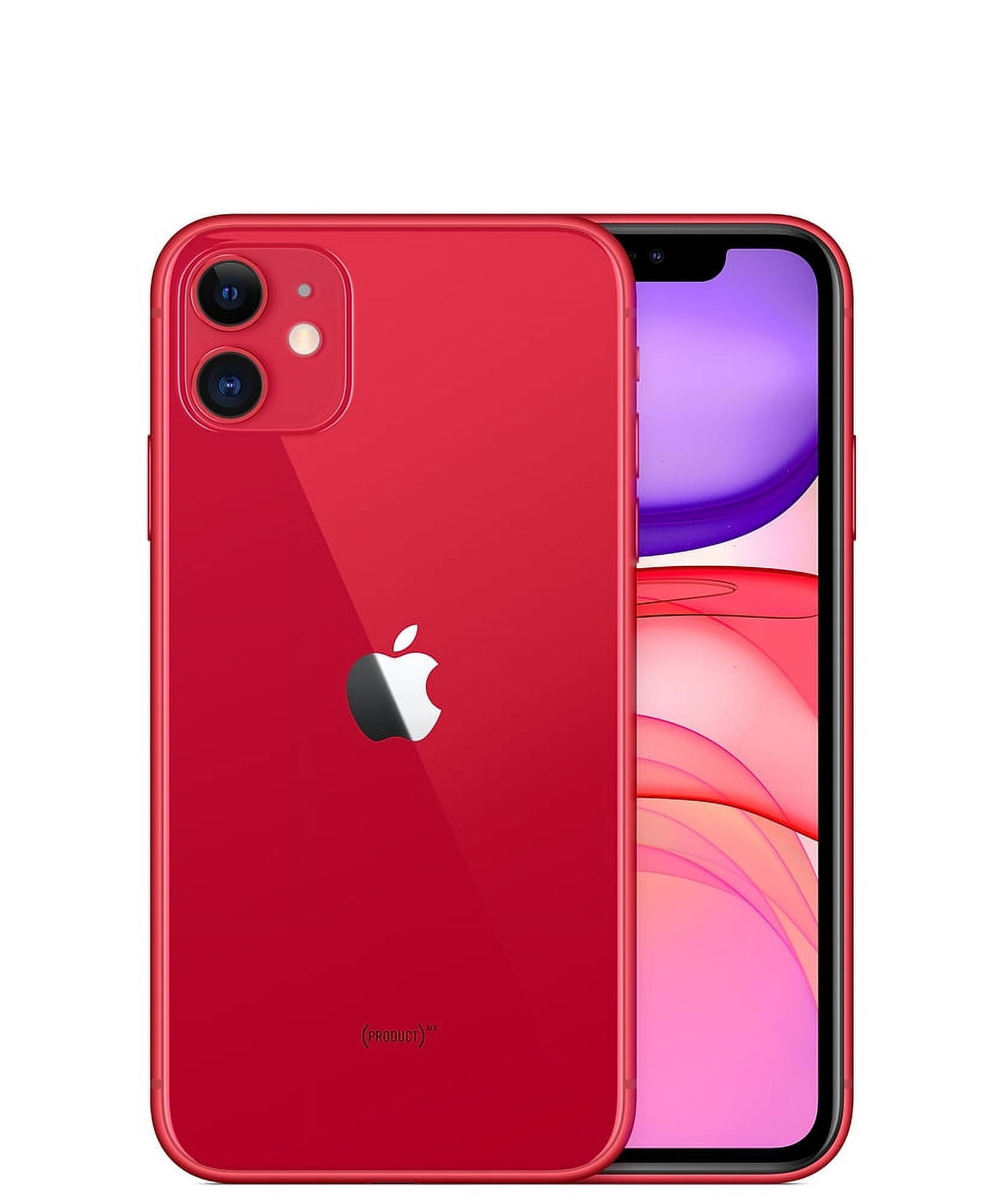 Pre-Owned Apple iPhone 11 - T-Mobile - 64 GB Red (Good) - Walmart.com