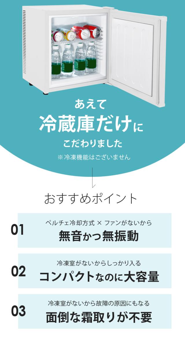 無音 無振動 冷蔵庫 20L 小型 ミニ 霜取り不要 ペルチェ式 ノンフロン