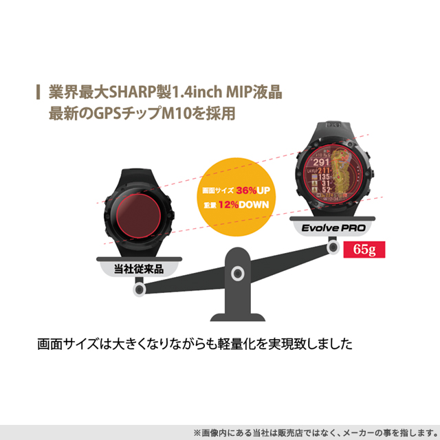 Shot Navi Evolve PRO ショットナビ 大画面カラー液晶 最新GPSチップ