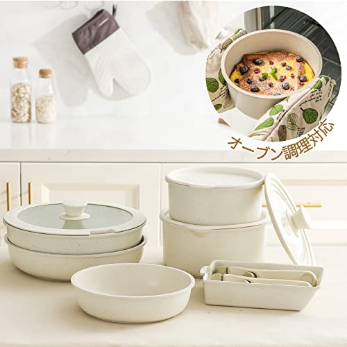 CAROTE カローテ フライパンセット IH対応 ガス火対応 鍋セット 12点