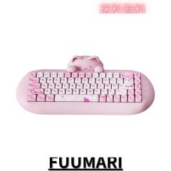 YUNZII C68 ワイヤレスメカニカルキーボード かわいい猫 ps4/ps5対応