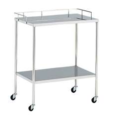 マツヨシ器械台 手摺付(φ50mm) カート 01-2265-01 マツヨシ(松吉医科