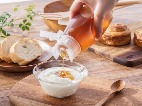 フルーティな美味しい蜂蜜 垂れない容器（里山の春）300g：島根県産の