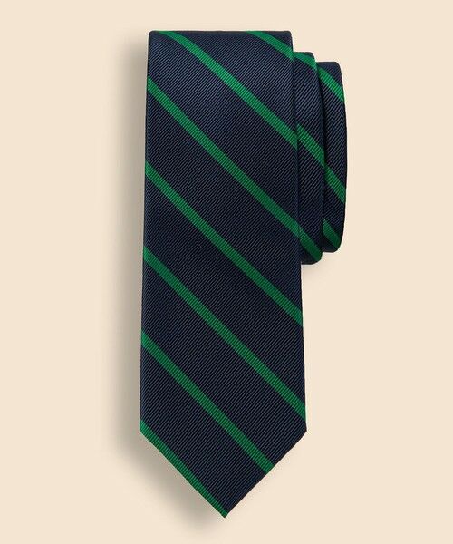 シルク BB#3バーストライプ レップタイ Made in USA （ネクタイ