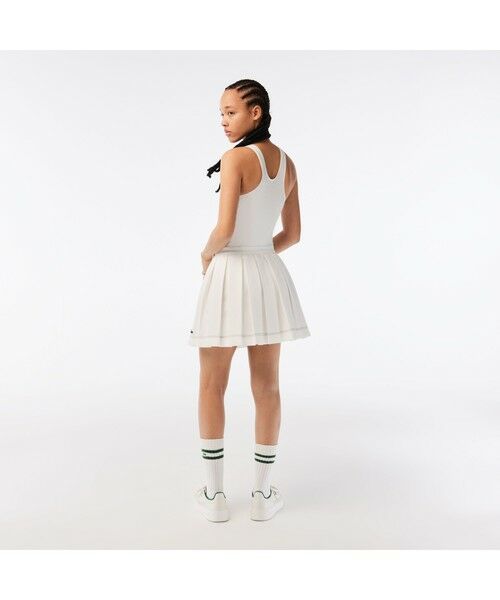 セール】 配色ステッチプリーツテニススカート （ミニ・ひざ丈スカート