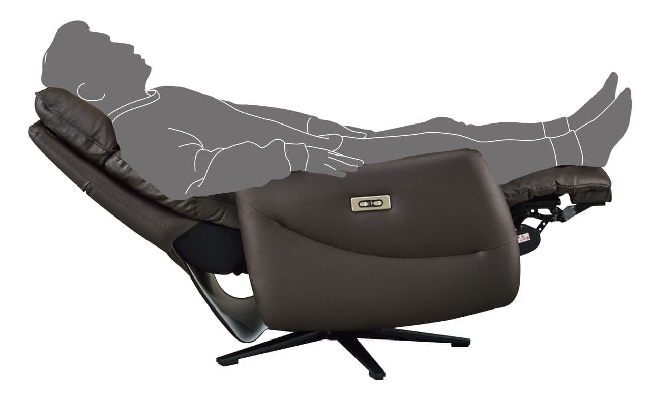 ニトリ 本革・電動リクライニングパーソナルチェア「LE01」好みの角度