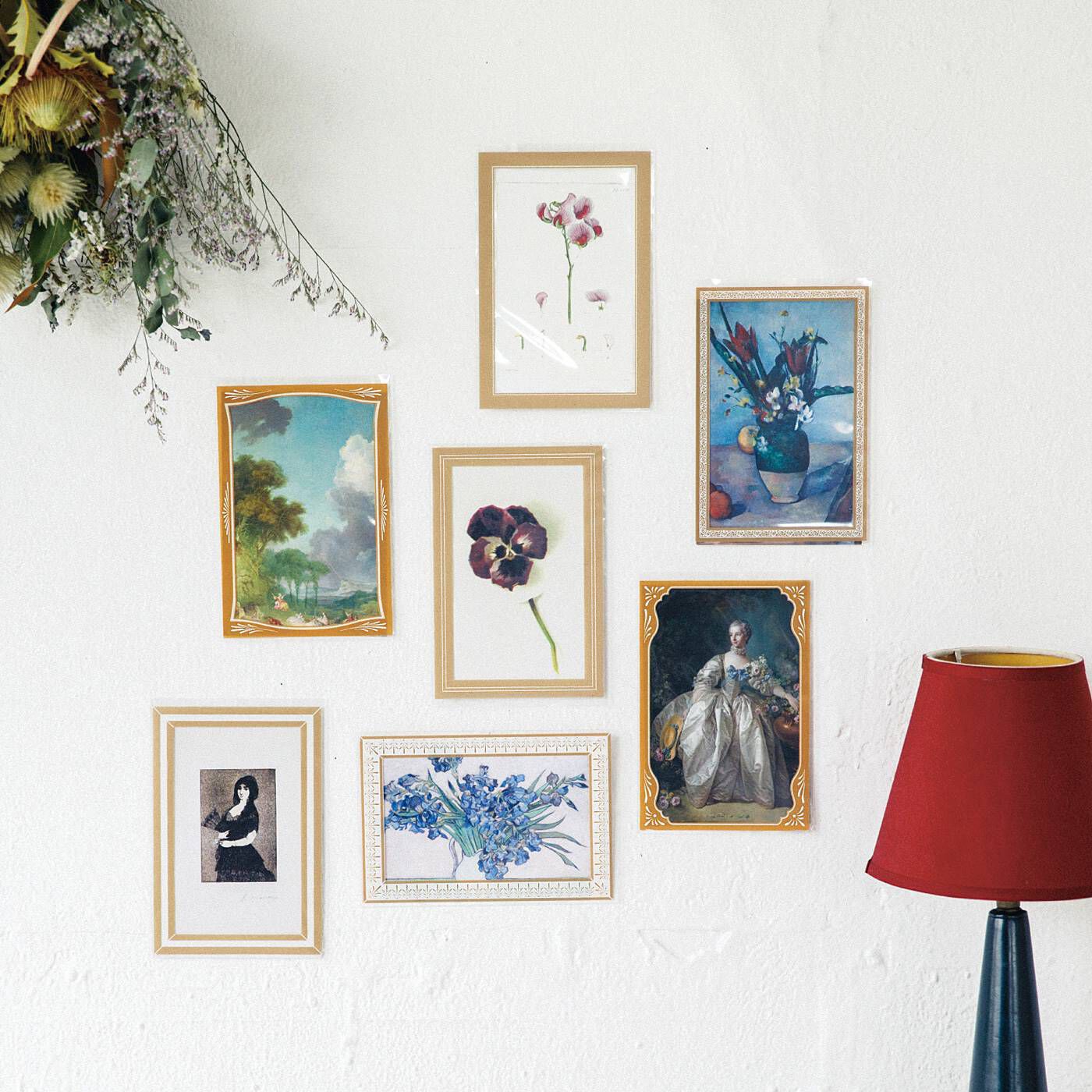 museumbu Home Museum Frame Pattern Dress-Up Postcard Bag Set