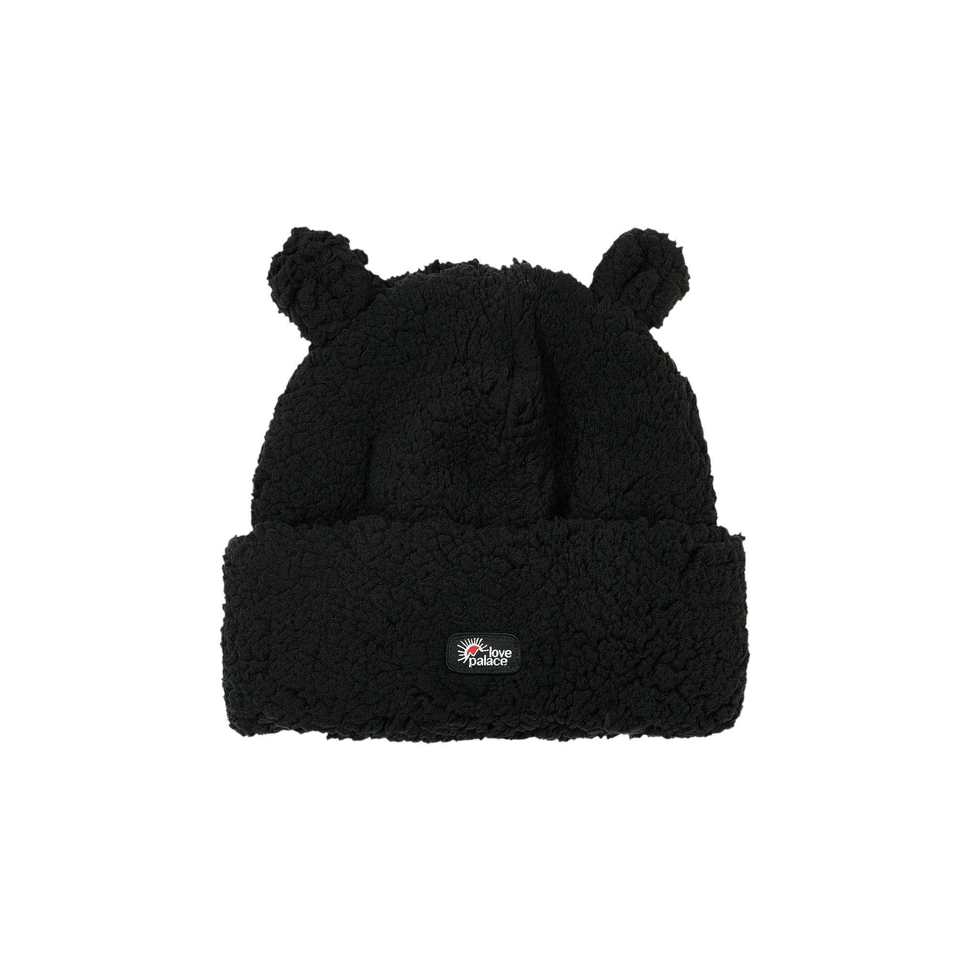 Buy Palace Love Palace Fuzzy Ears Beanie 'Black' - P27BN055 | GOAT