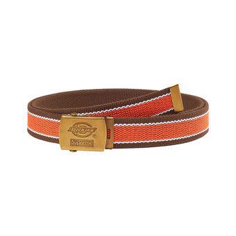 Buy Supreme x Dickies Stripe Webbing Belt 'Brown' - SS22A5 BROWN