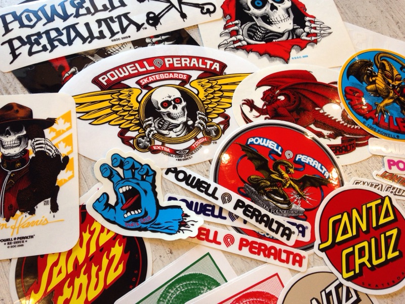 OLD SKATE STICKER - SKY newtype shop