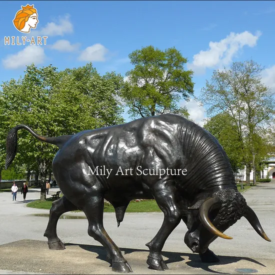 屋外大型動物彫刻 ブロンズの牛の像 - 中国 動物の像、ブロンズ・ブル