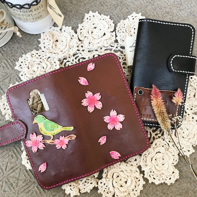 2144*jonmuchi様確認専用 ミナペルホネン 手帳型 スマホケース