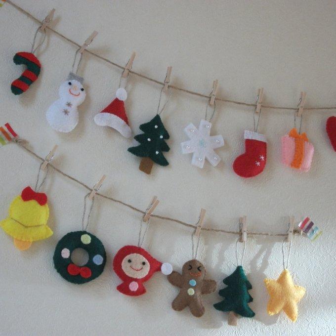 再販＊【5つ選んで】☆オリジナル*クリスマス*ガーランド