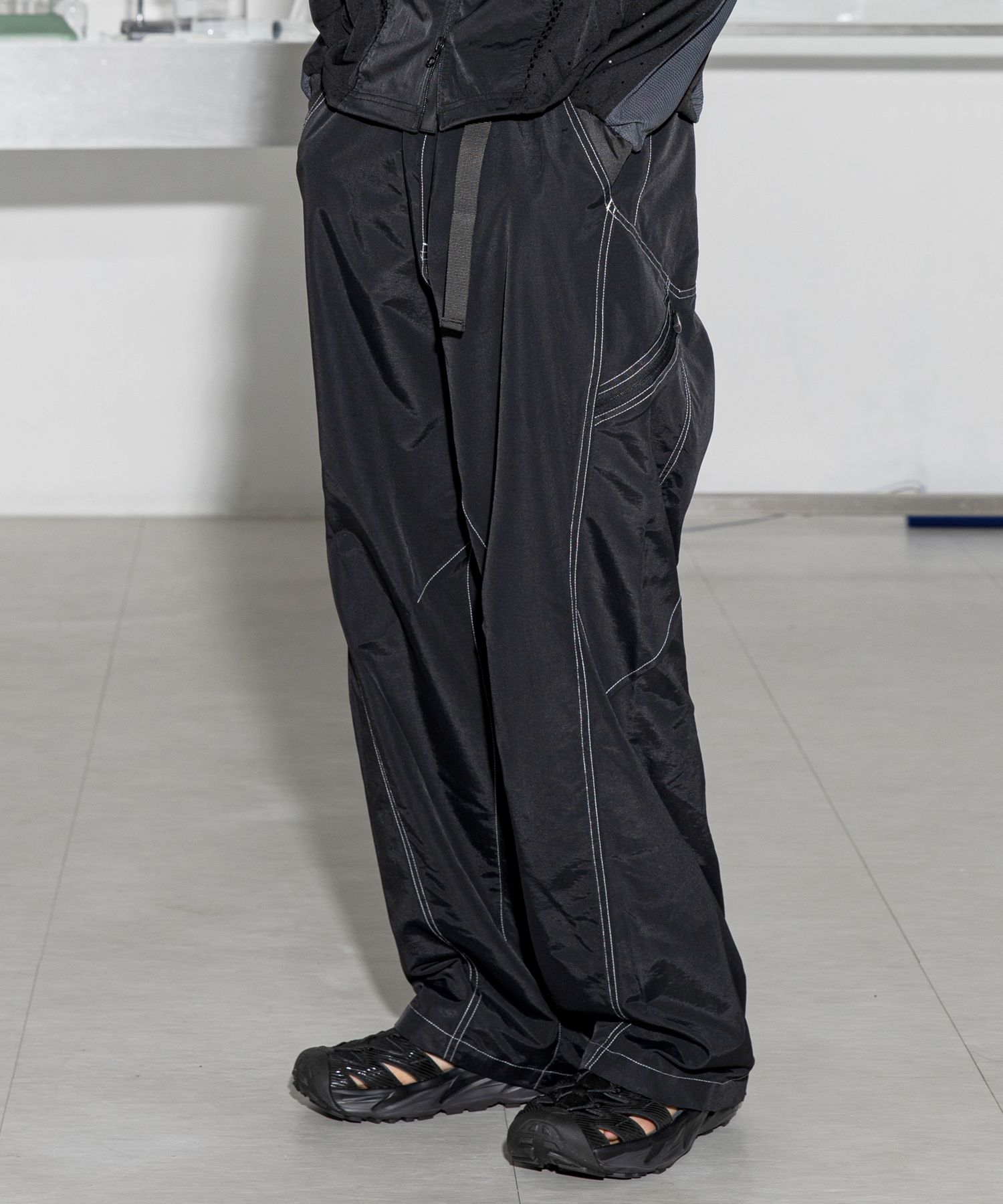 MUSINSA公式 | GLACK GP053 ボルテージテックナイロンパンツ (ブラック)