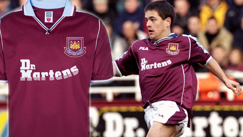 伝説の胸ロゴ『ドクターマーチン』が買える！ウェストハムの90年代