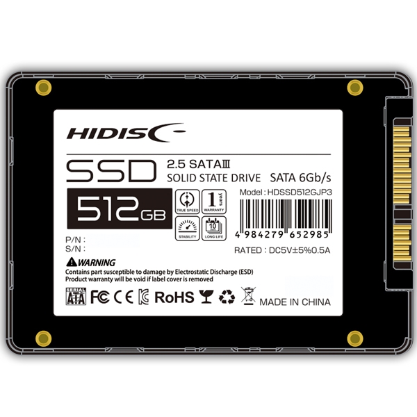 磁気研究所 2.5inch SATA SSD 512GB HDSSD512GJP3 - NTT-X Store