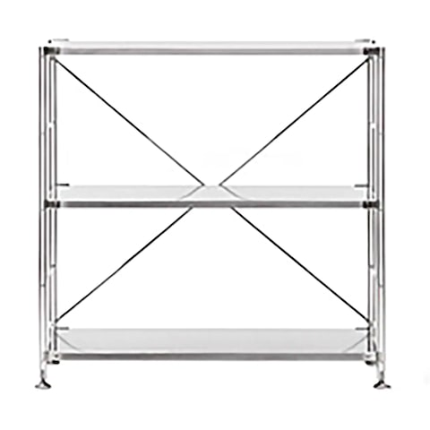 無印良品 ステンレスユニットシェルフ ワイド 小［3色］ | 棚