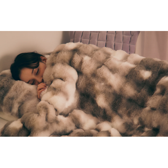 再入荷】WARMY ポコモコファー 掛け布団カバー シングル グレー