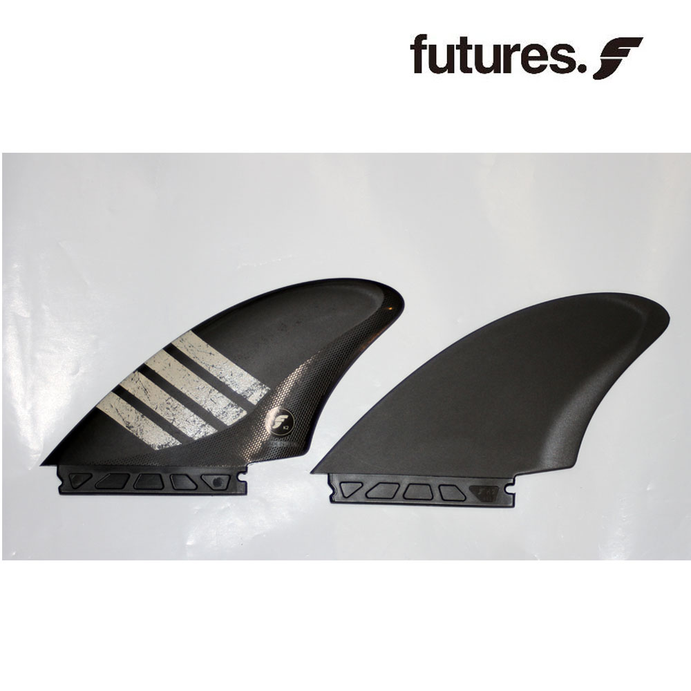 FUTURES FINS ALPHA FK2 CARBON TAN TWIN KEEL ツインキール エフケー2