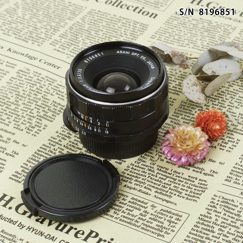 整備済PENTAX SuperTakumar 35mm f3.5 前期型タイプ3 オールドレンズ】タクマーの小さな広角レンズ アサヒペンタックス