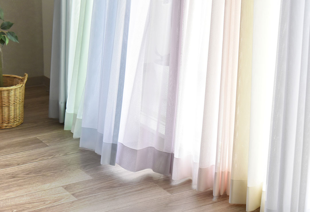 楽天市場】【サンプル生地】 レースカーテン RAINBOW レインボー