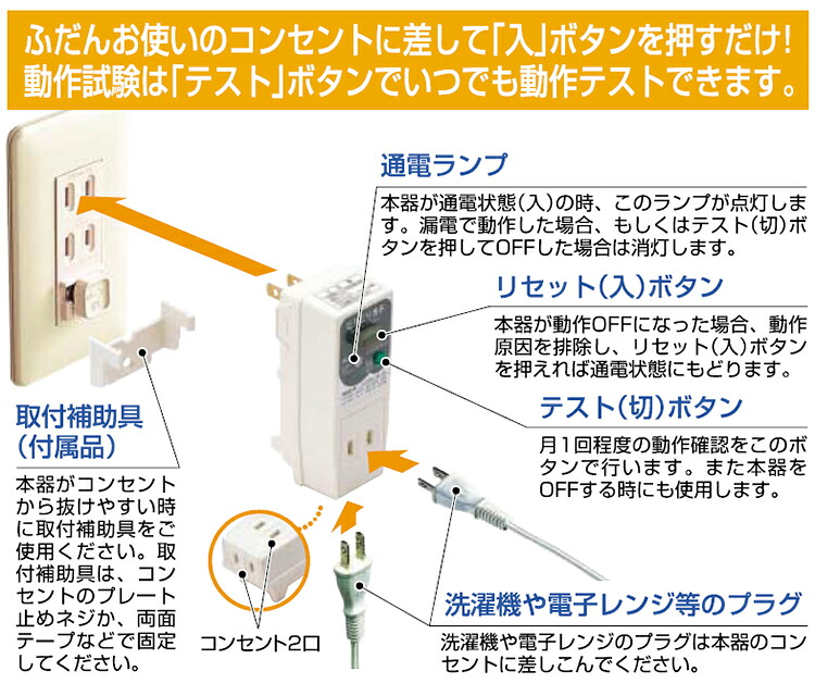 楽天市場】ビリビリガード GR-XB 【ピンク】 ( GRXB1515P ) 漏電遮断器