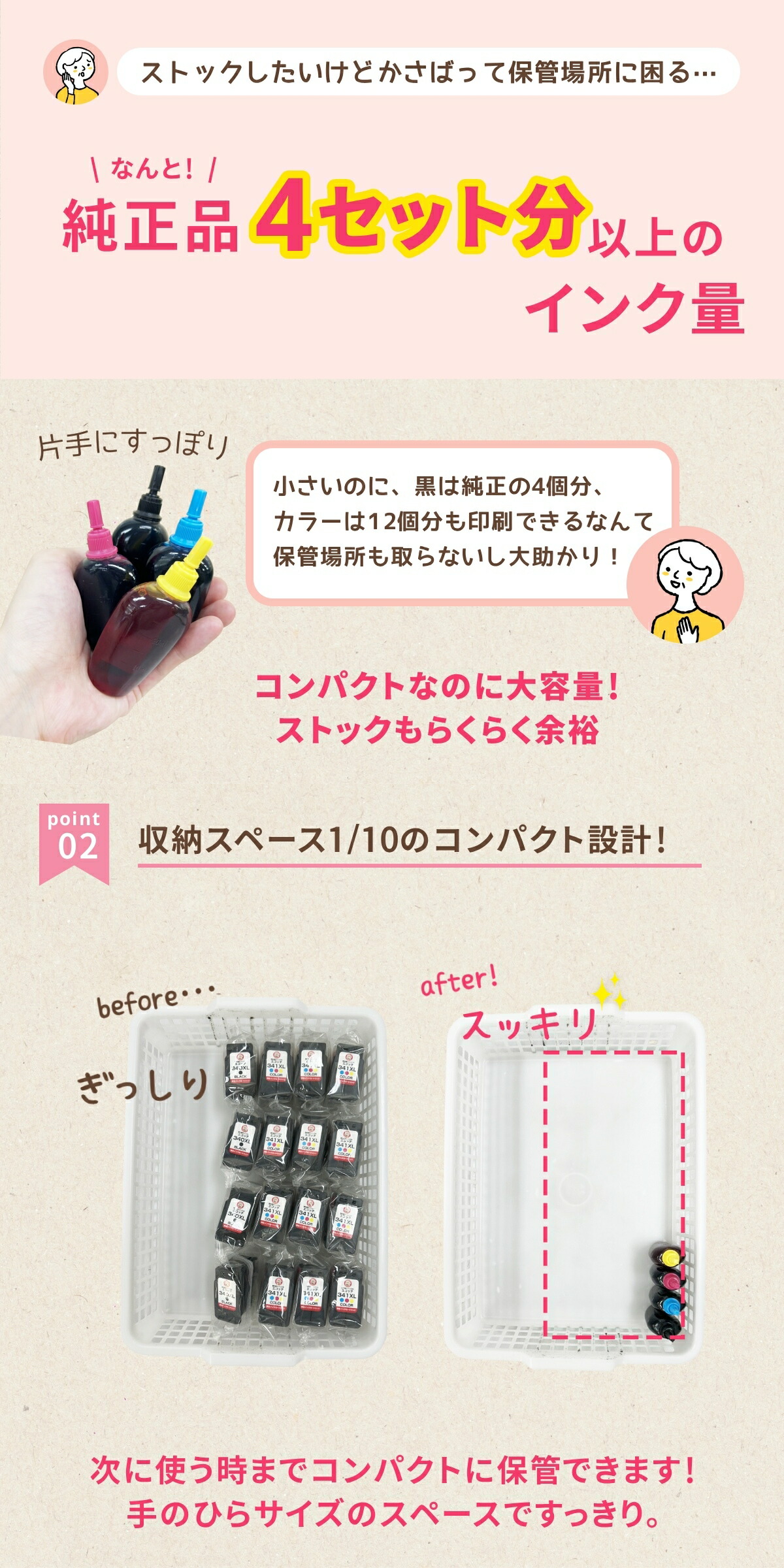 楽天市場】【純正品2個分】 Canon キャノンインク 互換 詰め替えインク