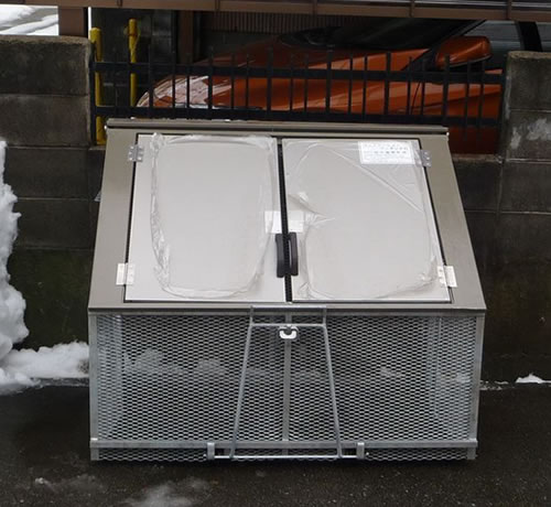 カワバタ 折りたたみ式ゴミステーション ワンタッチ君 A-5(パネル蓋