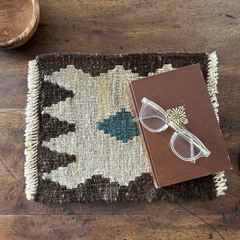 2枚で送料無料】ミニキリム(1) 30cm 正方形 | くらし舎 本店