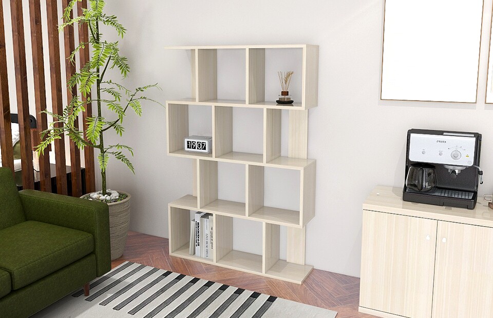 楽天市場】ディスプレイラック 小物 s字ラック ホワイト 本棚 ラック 4