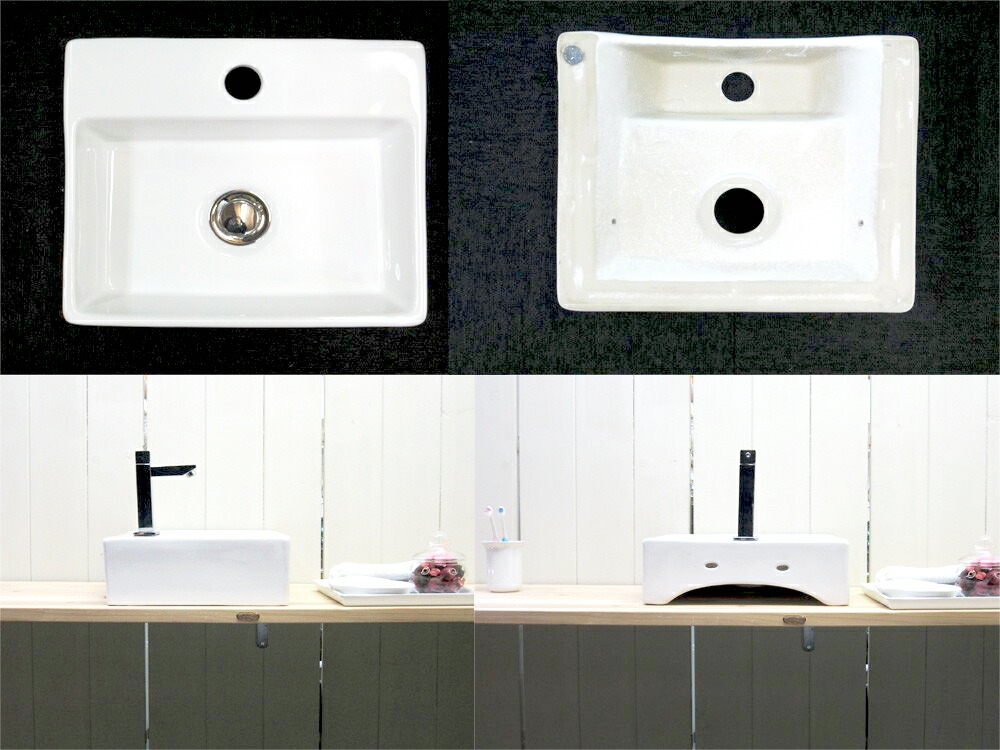 楽天市場】おしゃれ 置き型 陶器 洗面ボウル セット 2点 交換