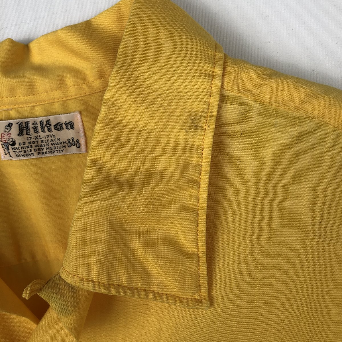 古着 ～70年代 ヒルトン HILTON オープンカラー ボウリングシャツ