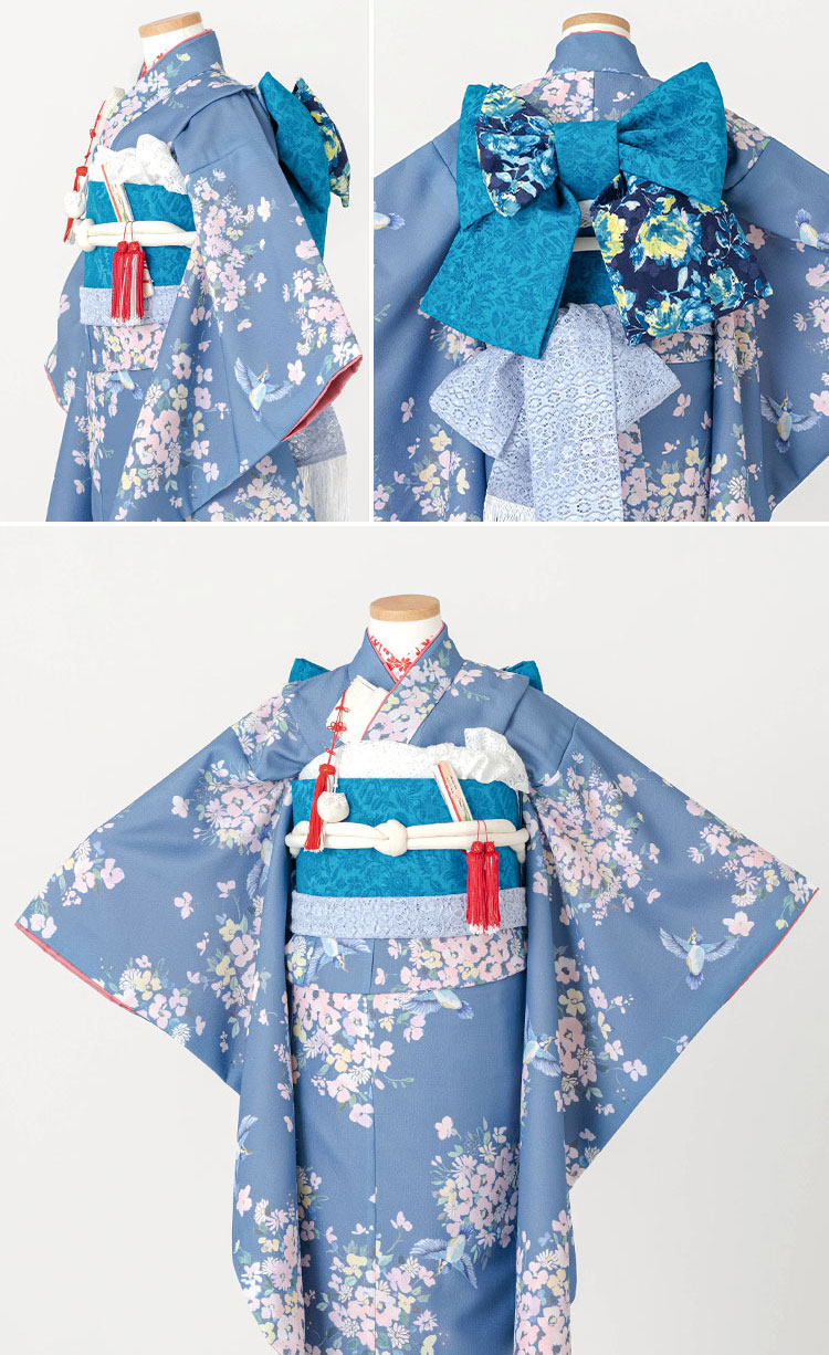 楽天市場】【レンタル】七五三 着物 7歳 四つ身セット(結び帯セット