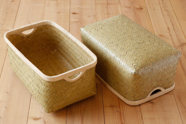 楽天市場】青竹 行李外寸(約)幅49×マチ30×高さ21cm［収納］ : かごや